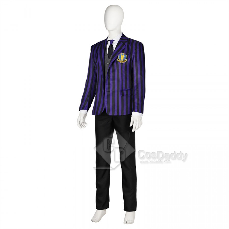 The Addams Family Wednesday Nevermore Academy School Uniform Purple